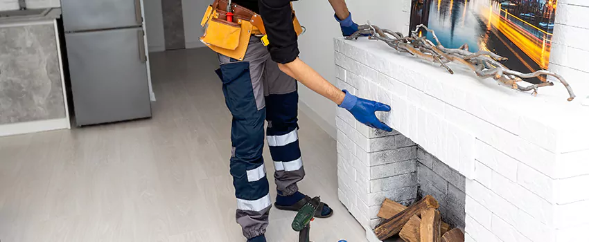 Outdoor Fireplace Restoration in Fredericton, New Brunswick