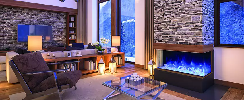 Dynamic Flame Color Fireplace Installation in Fredericton, NB