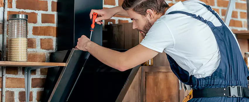 Old Rusted Metal Fireplace Repair And Replacement in Fredericton, NB